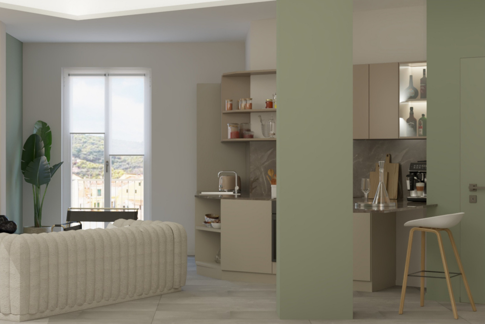 Splendido attico con vista mare in fase di realizzazione ALASSIO 02