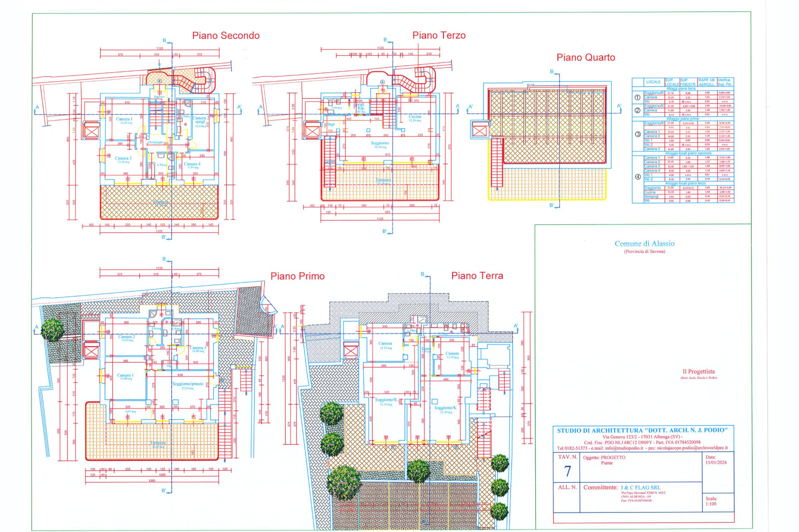 Villa in Alassio frazionamento e progetto 39